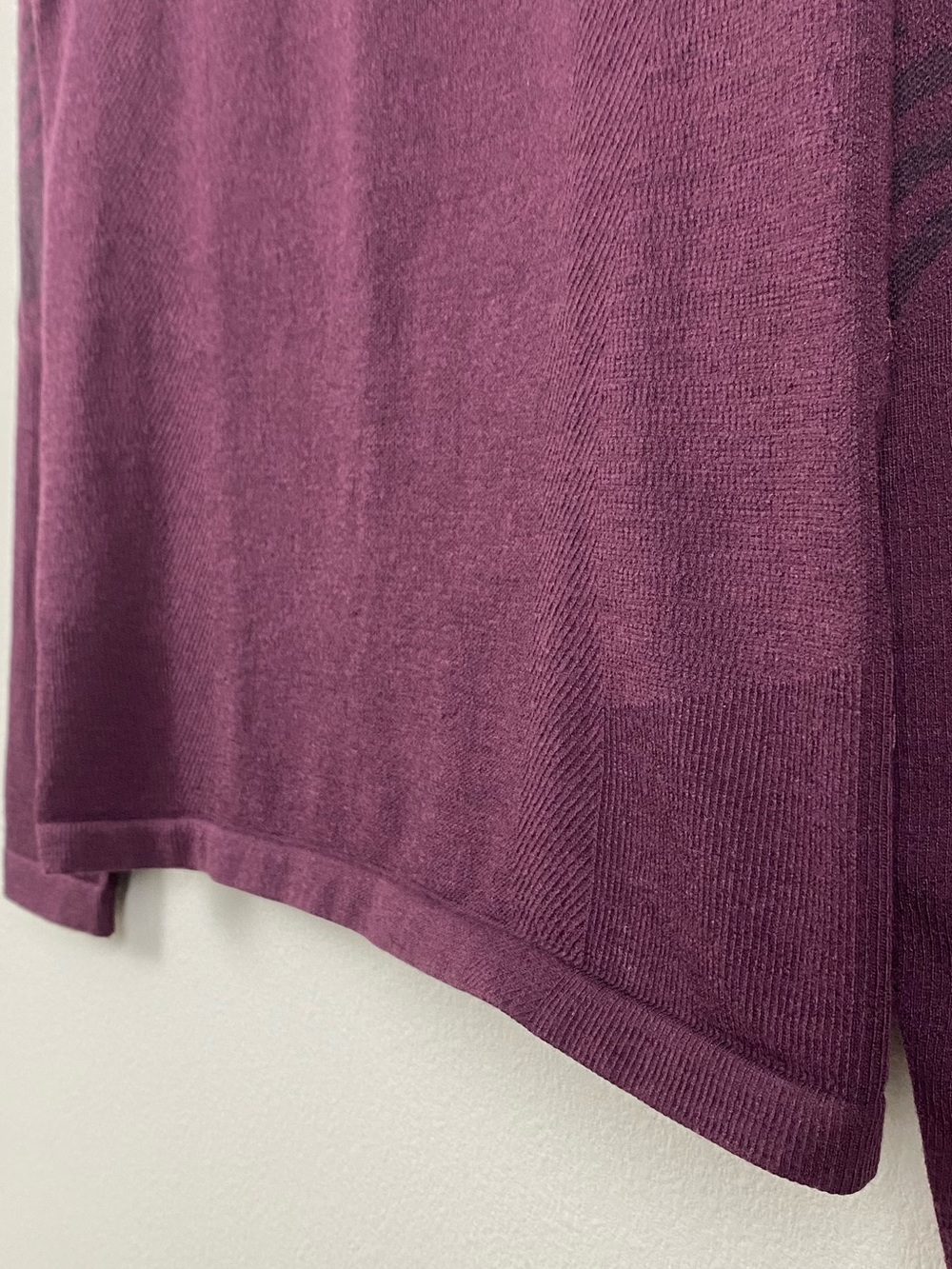 Smartwool Intraknit Active Base Layer Long Sleeve Top | Eggplant/Black - Picture 12 of 16